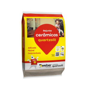 Rejunte Ceramicas Cinza Artico 1kg - Quartzolit