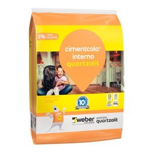 Argamassa AC1 - Cimentcola Int Cinza 20kg Pl - Quartzolit