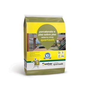 Argamassa Porc e Piso Piso Ext Cinza 20kg Pl - Quartzolit