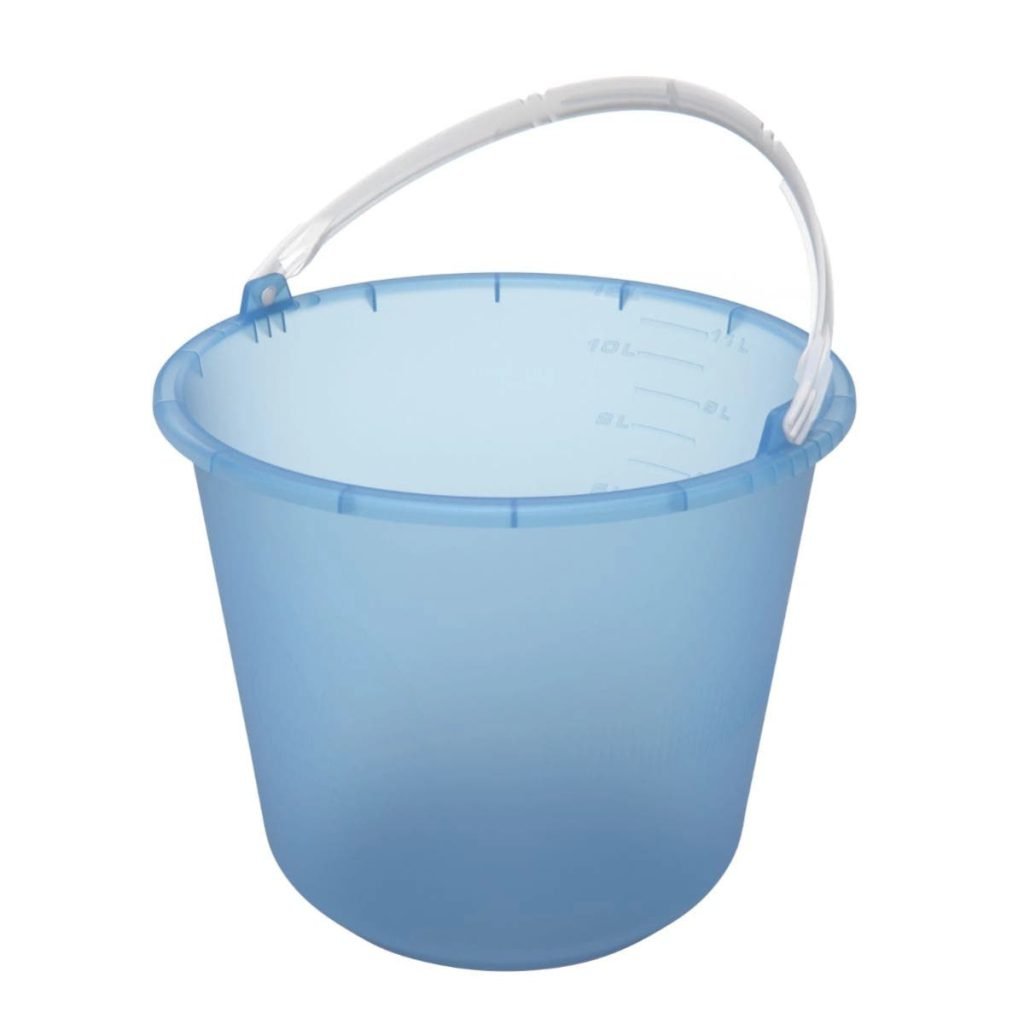 Balde Plastico 12L Multilar Metasul Azul Celeste