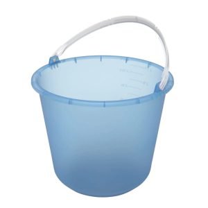 Balde Plastico 12L Multilar Metasul Azul Celeste