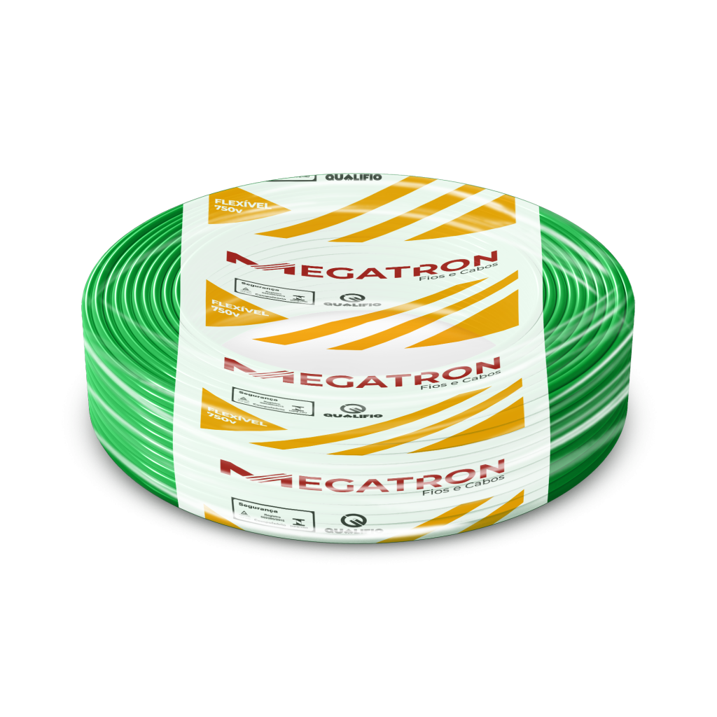 Cabo Flex 4,0mm VD 750V 100mts - Megatron