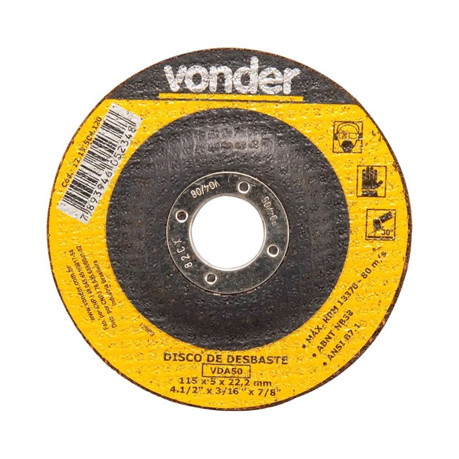Disco Desbaste 115x5,0x22,23 Dbv Vonder