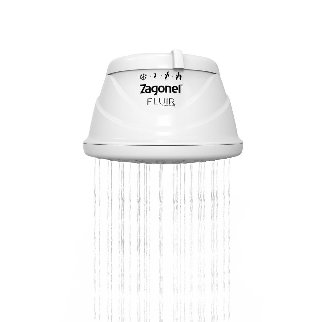 Ducha Fluir 4 Temperatura 5500W 127V Branco Bli.PR - Zagonel