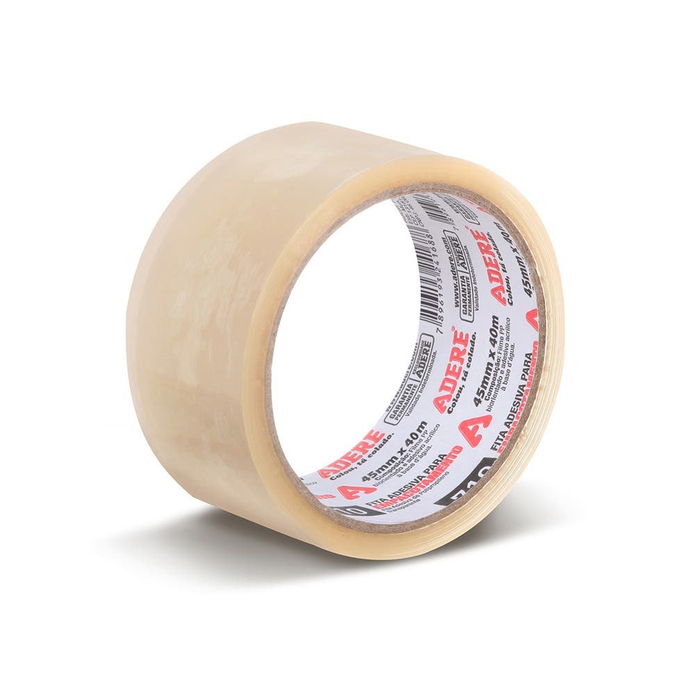 Fita Adesiva Empacotamento 45mmx40m Transparente Adere - 11053230162