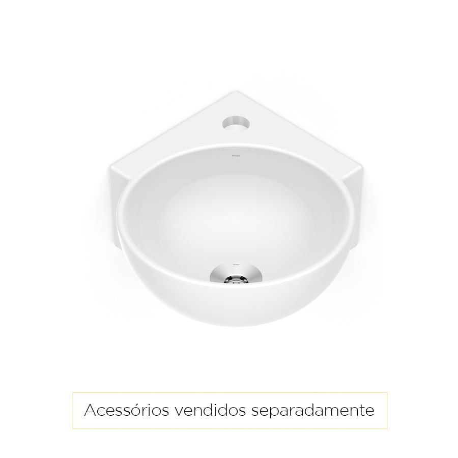 Lavatorio Canto Suspensa - Branca - Incepa