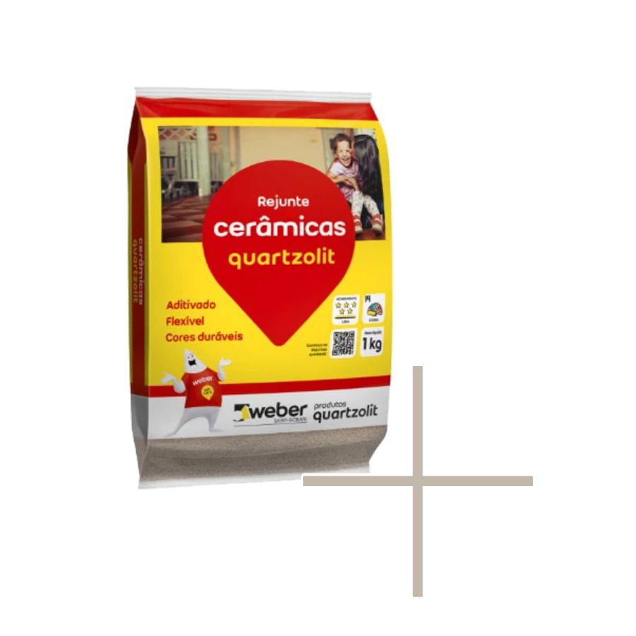Rejunte Ceramicas Argila 1kg Quartzolit