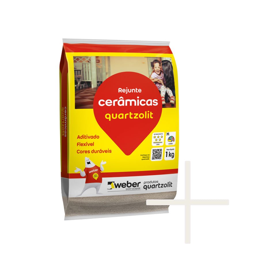Rejunte Ceramicas Branco 1kg - Quartzolit