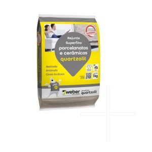 Rejunte Porcelanatos Branco 1kg - Quartzolit