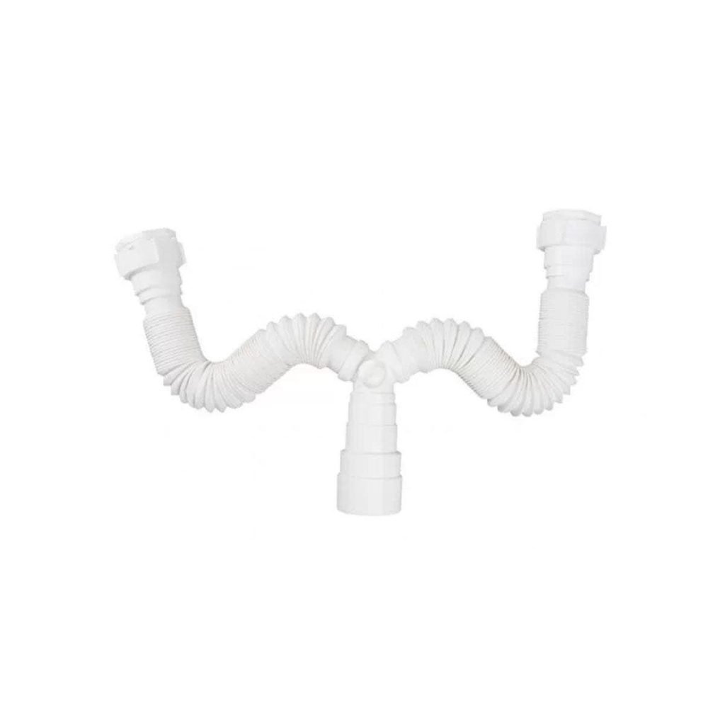 Sifao Tubo Extensivo Duplo Branco - Plasbohn