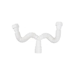 Sifao Tubo Extensivo Duplo Branco - Plasbohn